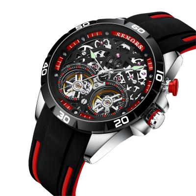 China Day/Date SENORS Brand Double Tourbillon High Quality Beijing Movement Men Watches Luxury Waterproof Automatic Mechanical Wrist Watch for sale