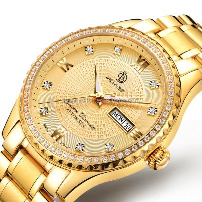 China Custom Date 2017 Roles 22k Gold Automatic Watches Men's Luxury Brand for sale