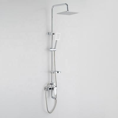 China With Watermark Hotel 304 Bath Room Wall Faucet Cheap Rain Shower Mixer Set Hot And Cold Stainless Steel for sale