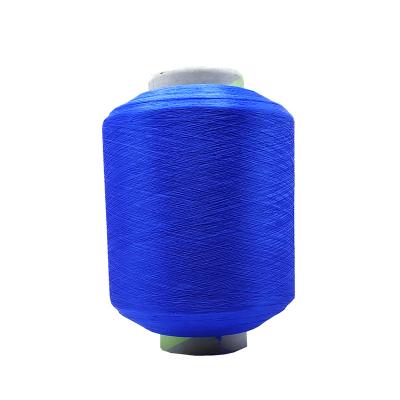 China Core Spun Yarn SCY Batch Color Coated Yarn 2075 Custom Spun Yarn Covered Spandex 3075 4075 Regular Blue Knitting Yarn for sale