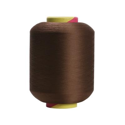 China SCY Eco-Friendly Batch Color Coated Yarn 2075 Custom Spandex 3075 4075 Regular Brown Knitting Covered Yarn for sale