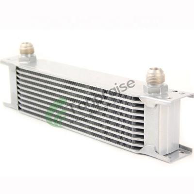 China AN10 10Row Universal Aluminum Transmission Vehicle Engine Mocal Cooling System Style Oil Cooler Silver T-6061 for sale