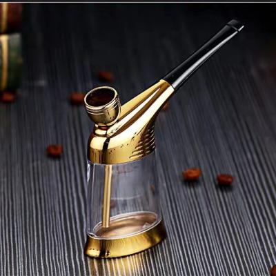 China Smoking Water Pipe Zinc Alloy Hookah Mini Tube Filter Hookah Pipe Portable For Health Care Men Gift for sale