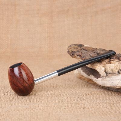 China Rose Rose Wood Pipe Genuine Wooden Popeye Trapezoid Tobacco Pipe for sale