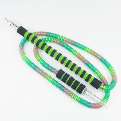 China PVC + Aluminum Aluminum Handle PVC Hookah Hose With Colorful Thread for sale