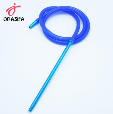 China Luminous Outdoor Silicone +Aluminum Silicone Shisha Hose With Aluminum Handle for sale