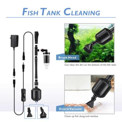 China Hygger 5 In 1 Automatic  Aquarium Gravel Cleaner for sale