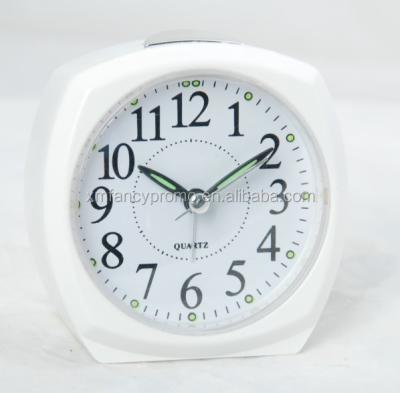 China Analog Europe Desk Alarm Clock With Light for sale