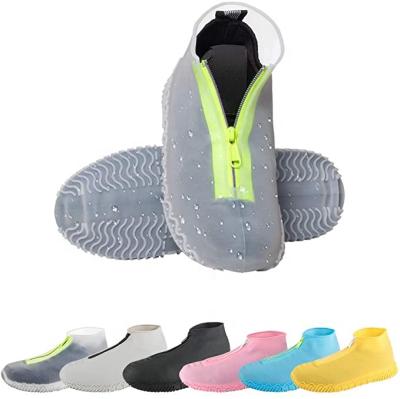 China Lightweight Waterproof Silicone Shoe Covers, Reusable Foldable Non-Slip Rain Shoe Covers with Zipper, Shoe Protectors Shoe Covers Rain Shoe Covers for sale