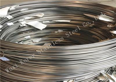 China Round Welded Stainless Steel Coil Tubing , ASTM A249 Small Diameter SS Pipe for sale