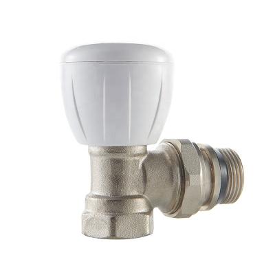 China General Thermostatic Water Heater Radiator Valve,Manual Brass Radiator Valve Angle Type For Radiator Heating for sale