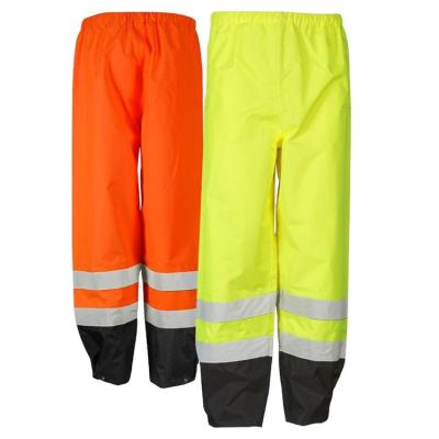 China Workwear Waterproof Reflective Waterproof Strength Water Proof Safety Pants Yellow Strength Pants Hi Hi for sale