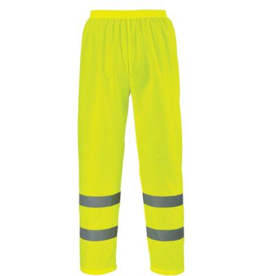 China Water Make Hi Vis Reflective Safety Jacket Rain Resistant Waterproof Rain Coat Pants Yellow for sale