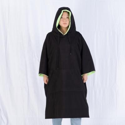 China Sustainable Custom Quick Dry Sports Robe Oversized Adult Long Sleeve Recycled Sports Robe for sale