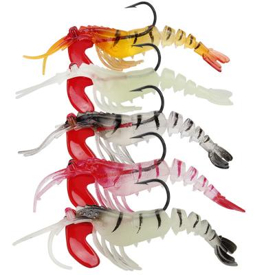 China Manufacture General Sale 9cm Fishing 13g Glow Directly In The Dark Shrimp Fishing Lure for sale