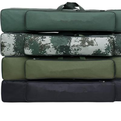 China Large Capacity Directly Manufacture Wholesale 80cm 90 cm 120cm Nylon Canvas Double Rig Fishing Tackle Bag for sale