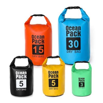 China 2L/3L/5L/10L/15L/20L/30L Outdoor Waterproof Dry Water Backpack Cylinder Office Bag Swimming Anti-theft Floating Bag for sale