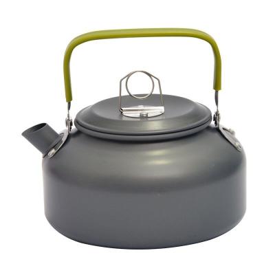 China Cooking Good Quality 1.2L Outdoor Travel Camping Thick Aluminum Tea Kettle for sale