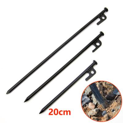 China Outdoor accessories high strength forging steel peg, over camping tent knock peg for desert, snow field or beach for sale