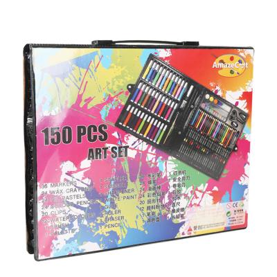 China DIY Educational Coloring 150 pcs DIY Toys School Gift Kids Drawing Art Stationery Set for sale