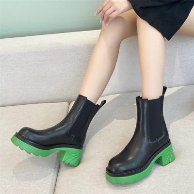 China Other New 2021 Chunky Green Platform High Martin Women's Boots 2021 Boots Women's Boots Women's Shoes for sale