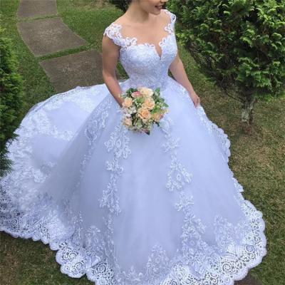 China Sale Viable V-Neckline Wedding Dresses Available For Women Wedding Dress 2021 Wedding Dresses for sale