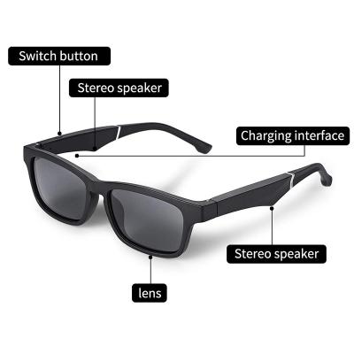 China Original K1 Smart Glasses Bluetooth Earphone Glass UV Polarized Smart Eye Glasses Custom Logo Optical Glasses with bluetooth earphone for daily use for sale