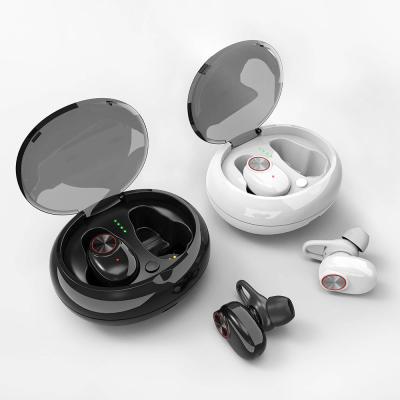 China High Quality 2019 Portable Media Built-in TWS Earbuds V5 Bluetooth Microphone Earphone With Charging Box For Mobile Phone for sale