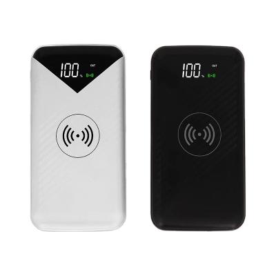 China Popular High Speed ​​Wireless Power Bank 10000mAh Dual Power Bank Palladium Gift Charger And Power Bank Wireless Travel Led Display for sale