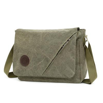 China 2022 Wholesale Canvas Customized Cheap Price Men Cross - Body Bags Messenger Canvas Sling Bag for sale