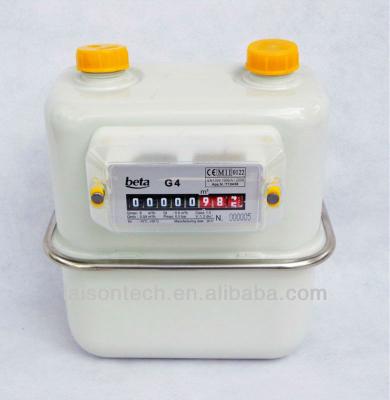 China Diaphragm Gas Meter EN1359 Certified G4 G1.6/2.5/4 for sale