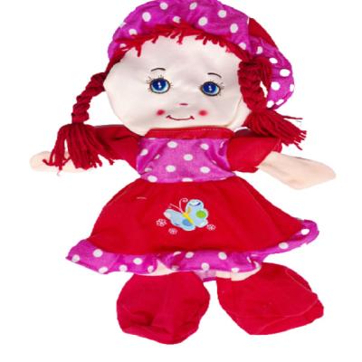 China Wholesale hot sale pp cotton soft plush toy doll unfilled girl embroidered butterfly skirt soft sleep doll for sale