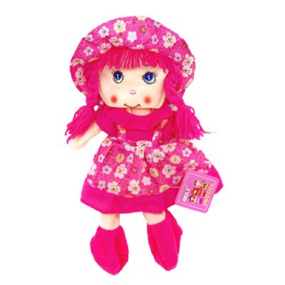 China Small price high quality pp cotton plush toy rag doll wholesale soft floral unfilled skirt three colors for sale