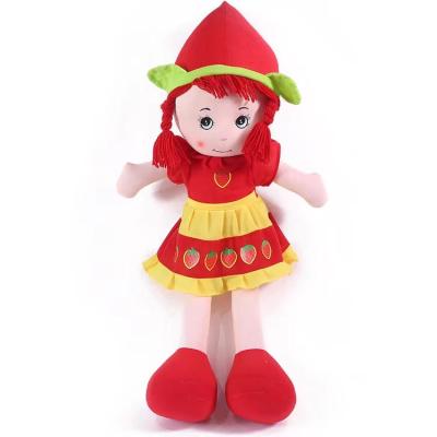 China Large Soft Strawberry Plush Doll Sleeping Doll Three Soft Custom Made Colors Can Be Customized Musical Instrument for sale