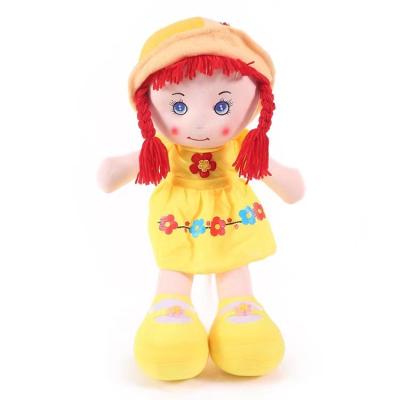 China Custom Wholesale Soft Yellow Plush Flower Doll Three Colors High Quality Cheap Price Can Customize Musical Instruments for sale