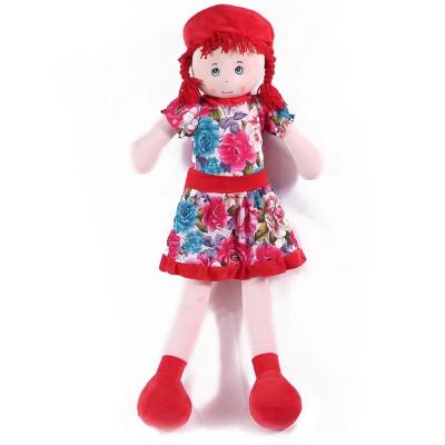 China Soft Rendered in Red Doll Children's China Favorite Small Plush Price High Quality for sale