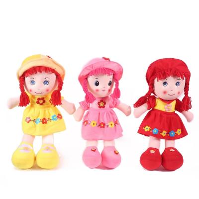 China Soft Made In China Cute Flower Skirt Rag Doll High Quality Soft And Comfortable Price Three Cheap Colors for sale