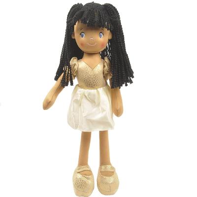 China Soft Made in China Custom Wholesale Black Skin Plush Doll Soft and Comfortable Sleeping Toys for sale