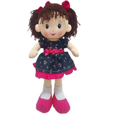 China Blue Soft Plush Ragdoll Dress and Rose Girls Can Customize Music Magenta Printed for sale