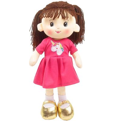 China Hot Selling Soft Plush Doll Unicorn Soft Dress The First Sleeping Doll Can Customize Music for sale