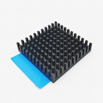 China 35mm aluminum Anode black heat sink， extrusion heat sink for PCB for sale