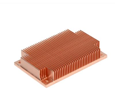 China Heat sink ,Skivied Copper & CNC Processing Heatsink for sale