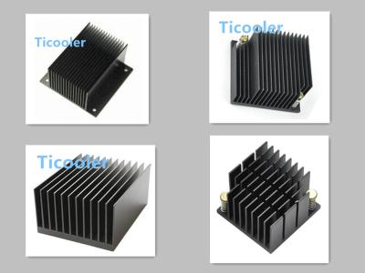 China Ticooler  extrusion /Anode black heat sink for sale