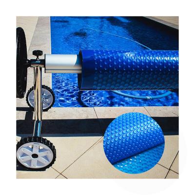 China Hot Selling Swimming Pool and Spa Cover Waterproof Shape Customized PE Bubble Copertura Piscina Solar Covering Swimming Pool Cover for sale