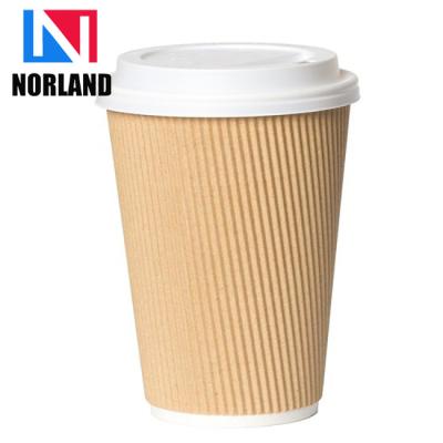 China Disposable Disposable Single Wall Paper Cup Hot/Cold Drink Single/Ripple/Double Wall Coffee Paper Cup for sale