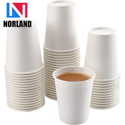 China Wholesale Printing Single Wall Disposable Paper Cups Customized Hot Coffee Paper Cup With Sleeves And Lid for sale