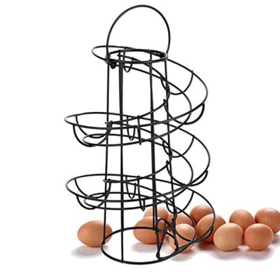 China Viable Free Spiraling Egg Dispenser Rack Wire Egg Storage Skelter for sale