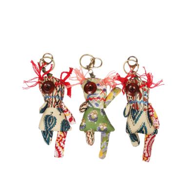 China Wholesale Bohemian Creative High Quality Doll Keychain Cartoon Decoration Cotton Key Chains for sale