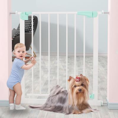 China Baby safety door household baby lock baby safety protection double door retractable door without pet punch for sale