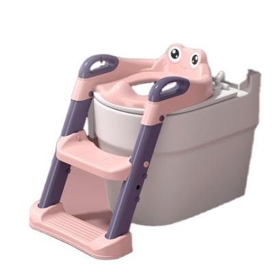 China New-fashion Baby Potty Training Seat with Step Stool Ladder, Foldable Potty for Kid Boys Girls Comfortable Safe Grip Cushion Grip Anti-skid Pad for sale